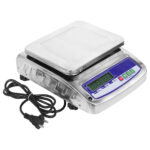 Weight Capacity 30kg x 1g Stainless Steel Digital Weighing Machine Scale with Front and Back Double Display for Kirana Shop, Kitchen and Commercial Purposes