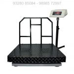 MS Checker Platform Scale | 500x500 Size 20x20 Inch | MS 300 kg Weighing Scale | Heavy Duty Platform Scale for Industry