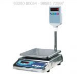 SS Body Pole Scale | Weight Capacity 30kg x 1g | Digital Weighing Machine | Weighing Scale with Front and Back Double Display | For All Shop | Kitchen and Commercial Purposes