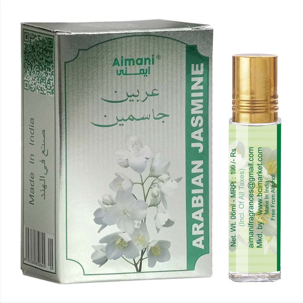 Aimani Arabian Jasmine Mogra Attar Perfume or Unisex | Pure Natural Undiluted | Long Lasting | Herbal Attar 06 ml - Image 2