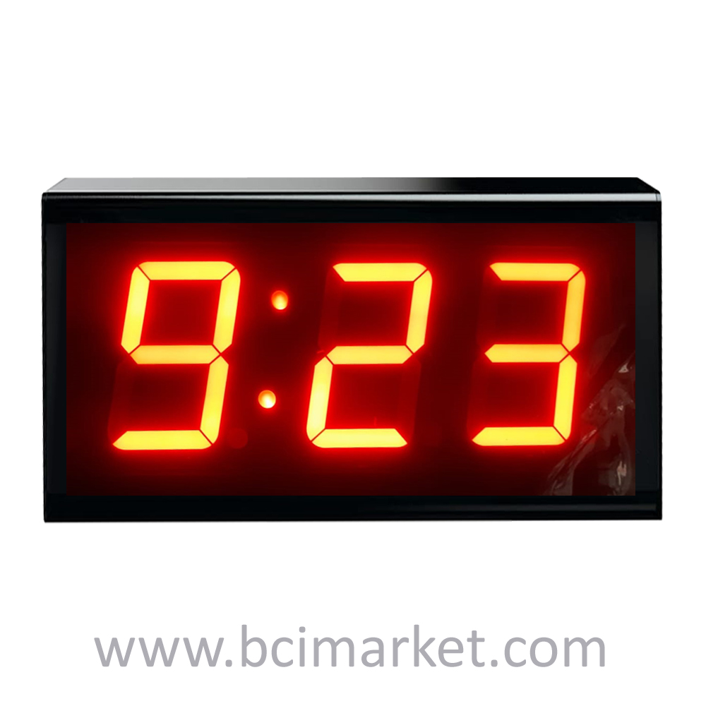 Digital Wall Clock 4 Inch Red (Size : 50cm x 20cm x 3cm) - BCI Market